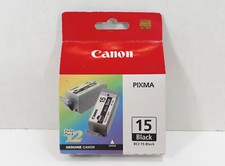 Canon PIXMA BCI-15 Black Ink Twin Pack  Two 2  New  Sealed picture