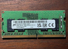 Micron 8GB Ram Memory Card PC4-3200AA 3200Mhz DDR4 SODIMM picture