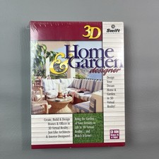 Swift Cosmi 3D Home Garden Designer CD ROM Windows 95 Vintage Software picture