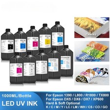 1000ML/bottle UV Ink For Epson 1390 L800 L1800 L805 R1800 R1900 UV Printer picture