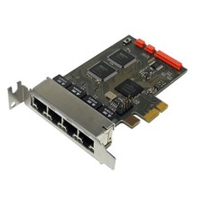 Ferrari QuadE1 LP A4 4xPRI PCIe x1 OfficeMaster Gate Card for Primergy RX1330 M1 picture