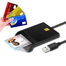 CAC Reader, DOD Military USB 2.0 Common Access, for ID IC Bank Credit Smart Card picture