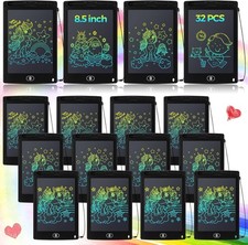  32 Pcs LCD Writing Tablet for Kids Bulk 8.5 Inch Colorful Doodle Board Tablet E picture