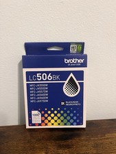 Brother LC506 XL BK Black High Yield Ink Cartridge LC506XLBKS 0307 picture