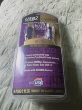 Belkin USB2 Hi Speed Cable 10 Feet Gold Plated Contacts USB 2x Or 1x, NEW SEALED picture