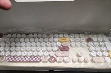 ZERO Wireless Keyboard and Mouse Set Retro Keys Fashion Design New Ivory Pink picture
