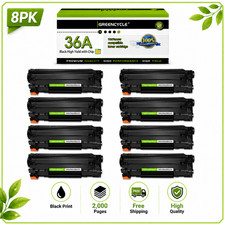 8PC CB436 Toner Cartridge For HP 36A LaserJet M1522nf / M1522nf MFP picture