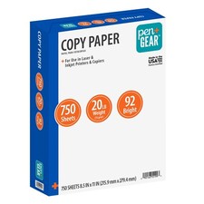 Pen+Gear Copy Paper 8.5x11 Copy Paper White Mega Ream Paper 92 Bright, 750 Sheet picture