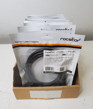 15x New/Sealed ROCSTOR DisplayPort M/M 1.4 Cable 6 ft/1.8m PN: Y10C268-B1 picture