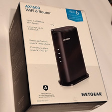 NETGEAR RAX5 AX1600 WiFi 6 Dual-Band Router 1600 Mbps 4-Port WPA3 Black picture