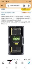 Nemix ram 16 Total GB Pc4-2666 2Rx8 ECC SODIMM M8E21300-628 picture