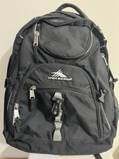 High Sierra Access Black Laptop Backpack Padded Durable Water Resistant picture
