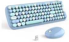 MOFII Wireless Keyboard and Mouse Combo, Retro Keyboard with Round Keycaps, 2... picture