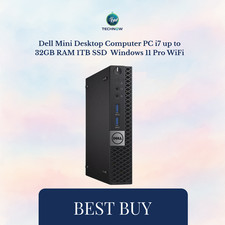 Dell Mini Desktop Computer PC i7 up to 32GB RAM 1TB SSD  Windows 11 Pro WiFi picture