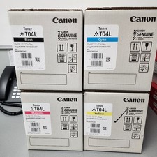 Canon T04L Toner Cartridge Set – Black, Cyan, Magenta, Yellow (4-Pack) –New picture