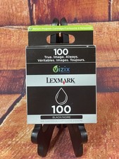 Lexmark Standard Yield 100 Ink Cartridge - Black Ink Vizix Print NEW IN BOX picture
