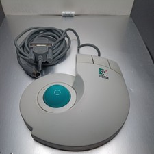 Vintage Logitech TrackMan T-CC2-9F Serial DB9 Trackball Stationary Mouse Tested picture