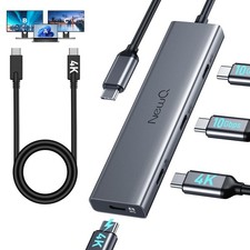 4-Port USB-C Splitter for USBC PD Monitor, Portable Screen, Type C Monitors picture