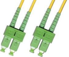 15M Singlemode Duplex Fiber Optic Cable 9/125 SC APC Patch Cable Patch Cord picture