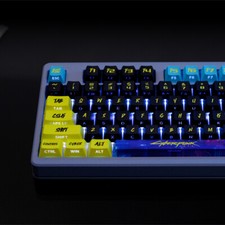 PBT Cyberpunk Theme Keyboard Keycaps Cherry Profile Set For MX  picture