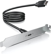 GRAUGEAR 20Gbps USB 3.2 Gen 2x2 USB-C Front Panel Type-C Adapter, Silver  picture