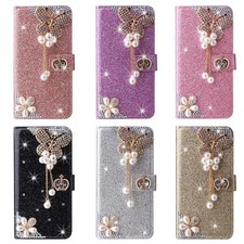 Crown Butterfly Wallet Cover Case for Oppo Find X9 A78 A54 A74 A60 A79 Realme picture