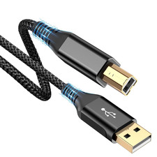 Sweguard Printer Cable 10Ft, USB-A to USB-B Cable, High Speed Nylon Braided Scan picture