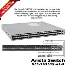 Arista DCS-7050SX-64-R 48x 10G SFP+ 4x 40Gb QSFP Port Ethernet Switch picture