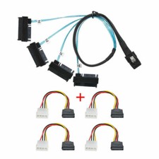 Cablecc SAS Disk Internal 36 Pin Mini SAS SFF-8087 Host to 4 SFF-8482 Target SAS picture