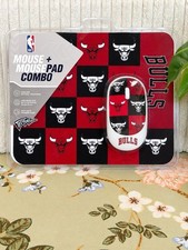 NBA Mouse & Mouse Pad Combo Wireless Optical Mouse USB Receiver Chicago Bulls picture