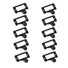 Label Holder Pull Handles, Vintage Zinc Alloy Label Frame Drawer Knobs picture