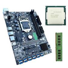 Pro Mining Motherboard W/CPU BTC B250C Support DDR4 12X USB3.0 to PCI-E 16X picture
