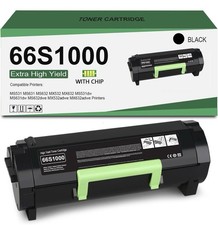 66S1000 Black Toner Cartridge 1 Pack Compatible for Lexmark MS531 MX632 picture