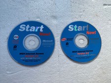 Lot Of 2 Microsoft Start Now MSN Internet Access Version 2.6 Windows 95 PC CD picture