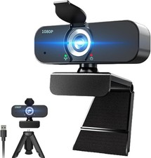 Lusinx 1080P Webcam for Computer/Laptop/Desktop/PC, External with tripod picture