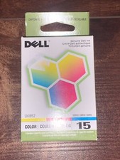 Genuine DELL UK852 Series 15 Color Ink Cartridge for V105 Printer New 2007 Date picture