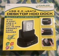 Cables Unlimited Desktop HDD Dock USB-2155 USB 2.0 + eSATA SATA picture