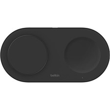 Belkin BoostCharge Pro 3-in-1 Magnetic Charge Stand iPhone + Watch 15W Black picture
