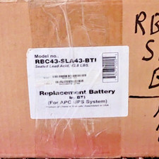 BTI, APC, RBC43-SLA43-BTI, SEALED LEAD-ACID REPLACEMENT BATTERY FOR APC SYS, NEW picture