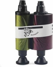 YMCKO 200 Images Evolis R3011 Color Ribbon 5 For Pebble Dualys Securion -2pk picture