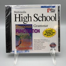 Vintage 1995 Pro One Multimedia High School Grammar CD-ROM PC Software SEALED picture