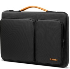 Tomtoc Versatile 360 Protective Laptop Case Plush Lining Padded Black picture