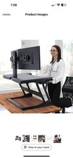 Ergotron – WorkFit-T Standing Desk Converter, Dual Monitor – 35 Inch Width picture