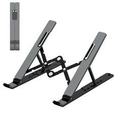 Adjustable Laptop Stand Portable Foldable Desk Riser Holder for 10-15.6