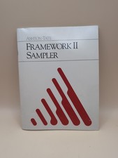 Vtg Ashton-Tate Framework II 2-Disk Sampler Software 5.25