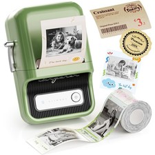 B21 300 DPI Bluetooth Label Maker with Tape, Green picture