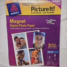 Avery Magnet Digital Photo Paper W Picture It Software - Ink Jet Magnet Paper picture