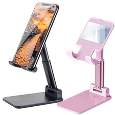 2 Pcs Cell Phone Stand, Adjustable Angle Height Phone Stand for Desk, Foldabl... picture