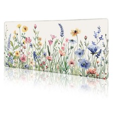 Flower Mouse Pad Large Desk Mat for Keyboard Mouse, 31.5x11.8 in picture