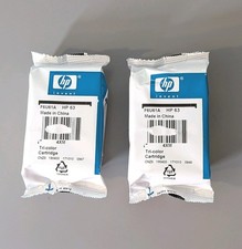 2x Genuine HP 63 Tri-Color Ink Cartridges F6U61A OEM NEW Factory Sealed picture